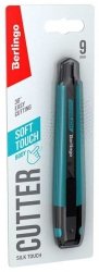 Nóż biurowy SilkTouch, 9 mm, stal SK2, ostrze o kącie 30°, Berlingo