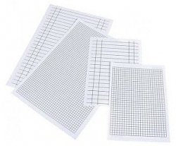 Liniuszek A5 kratka i linia,  Interdruk