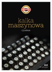 Kalka kopiowa maszynowa czar.A4 25ark Diamant