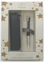 Komplet Urban czarny mat Ct długopis w pudełku z czarnym etui ,Parker