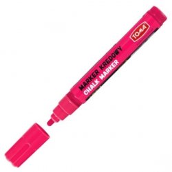 Marker kredowy do czarnych tablic końc. 4.5 mm różowy 292-82, Toma