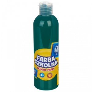 Farba szkolna naturalna tempera Astra 250 ml zielona ciemna