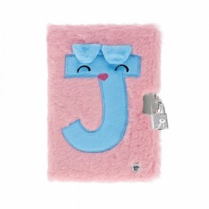 Pamiętnik świecący z kłódką Pink J