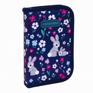 Piórnik jednoklapkowy z wyposażeniem Astrabag Baby Bunny