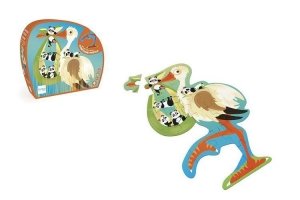 Puzzle konturowe Bocian 24 elementy Scratch