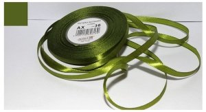 Wstążka satynowa zielona-ciemna 25 mm 32 mb. AX25-36, Aliga