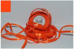Wstążka satynowa pomarańczowa 12 mm 32 mb. AX12-29, Aliga