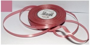 Wstążka satynowa szaro-różowa 12 mm 32 mb. AX12-30, Aliga