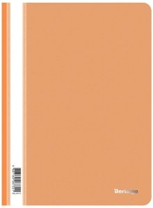 Skoroszyt standard, PP, A4, 180 mikr., pomarańczowy, Berlingo