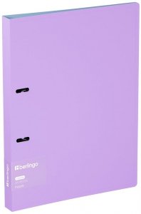 Segregator 2-ringowy Haze, 24mm, black D-RINGS, fioletowo-różowy, z wewnętrzną kieszonką, Berlingo