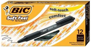 Długopis Soft Feel Clic Grip, 1,0mm, czarny, BiC