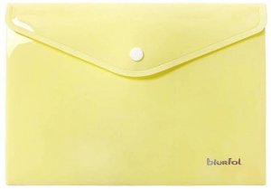Teczka kopertowa A5 PP pastel żółta, Biurfol