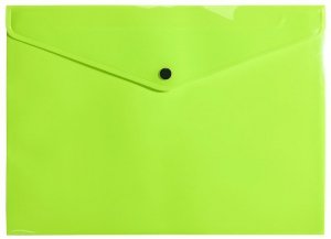 Teczka kopertowa A4 PP neon żółty, Biurfol