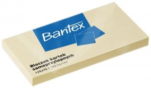 Notes samoprzylepny 125 x 75 100k żółte, Bantex