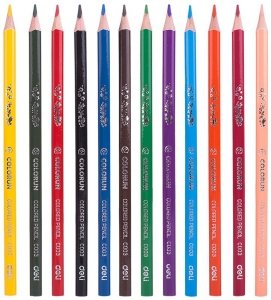 Kredki ołówkowe trójkątne 12-kol. Colorun, Deli