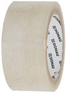 Taśma pakowa Hot-Melt, 48mm, 66m, 50mikr, transparentna kauczuk syntetyczny, Donau