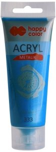 Farba akrylowa 75 ml, granatowy, metaliczna, Happy Color