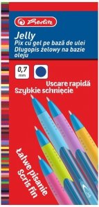 Długopis żelowy Jelly niebieski, 09476500, Herlitz