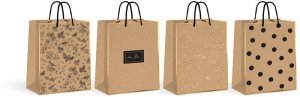 Torebka duża Kraft Gold 150g 33x46x10cm, Interdruk