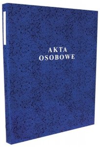 Akta osobowe oprawa twarda bindowana niebieska T-04, Konfex