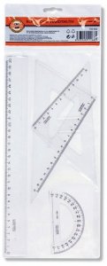 Komplet geometryczny 30 cm 4-elem. 871, Koh-i-Noor