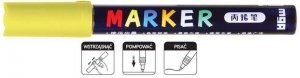 Marker akrylowy 1-2 mm, żółty neon APL040-101, M&G