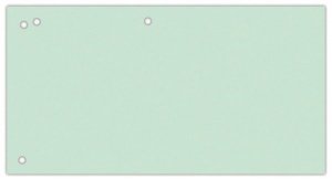 Przekładki karton, 1/3 A4, 240x105mm, 100szt, zielone, Office Products
