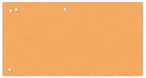 Przekładki karton, 1/3 A4, 240x105mm, 100szt, pomarańczowe, Office Products