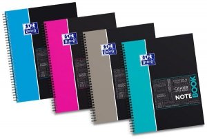 Kołonotes A4+ 80k kratka z marg. Notebook 90g, Oxford