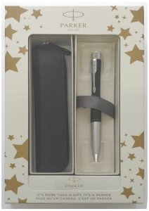 Komplet Urban czarny mat Ct długopis w pudełku z czarnym etui ,Parker