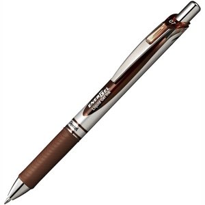 Pióro kulkowe EnerGel automat. 0.7 mm BL77-E brązowe, Pentel