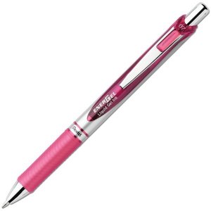 Pióro kulkowe EnerGel automat. 0.7 mm BL77-P różowe, Pentel