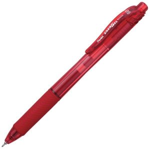 Pióro kulkowe BLN105 czerw.Ener Gel, Pentel