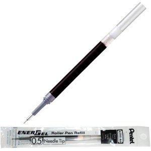 Wkład do długopisu żelowego LRN5 czar. końc. 0.5 mm do BLN35 Ener Gel, Pentel