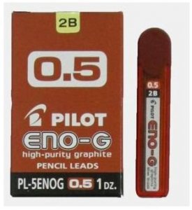 Grafity 0.5mm 2B ENO-G fiolka 12 pręcików, Pilot
