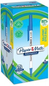 Długopis Kilometroco - Recycling niebieski op. 50szt , Paper Mate