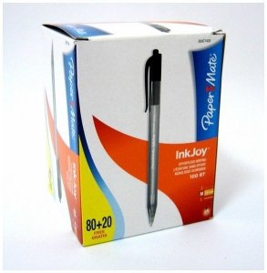 Długopis Ink Joy 100 RT czarny M 80+20gratis Paper Mate