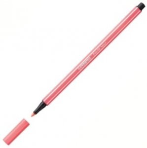 Pisak Pen 68/040 czerwony fluoresc., Stabilo