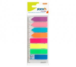 Zakładki indeksowe 8-kol. z linijką 21346, Stick`n