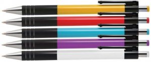 Długopis 0,5mm mix kol. wkł. nieb. Tetis