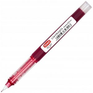 Cienkopis kapilarny 0,5mm czerwony, Toma