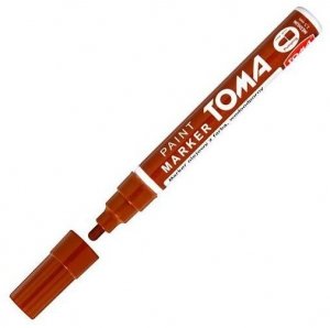 Marker olejny Medium 2.5 mm brązowy 440, Toma