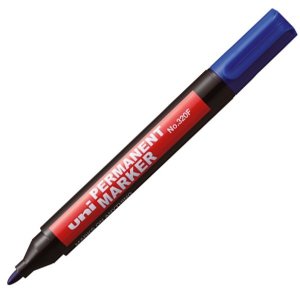 Marker permanentny okrągła końcówka niebieski 320F, UNI