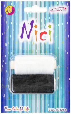 Nici czarna i biała w op. 2szt.x330m, NIT-0292, Aliga