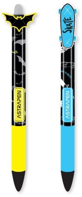 Długopis automatyczny wymazywalny z gumowym uchwytem 0,5 mm Pen Oops! Skate & Bats, Astra