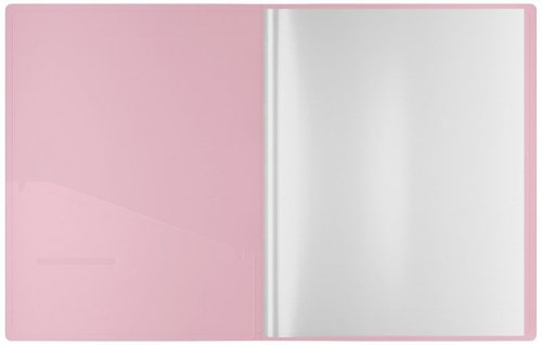 Album ofertowy 10 koszulek Haze, 9mm, z wewnętrzną kieszonką, niebiesko-różowy, Berlingo