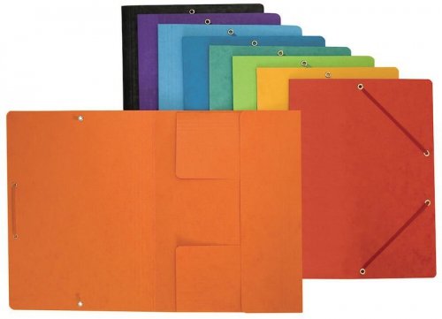 Teczka z gumką A4 preszpanowa fioletowa, Bantex