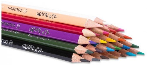 Kredki ołówkowe trójkątne 24-kol. Colorun, Deli