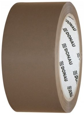 Taśma pakowa Hot-Melt, 48mm, 66m, 50mikr, brązowa kauczuk syntetyczny, Donau