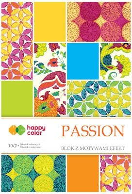 Blok effect Passion, 20x29cm 170-220g/m2, 10 ark, 5 motyw., Happy Color